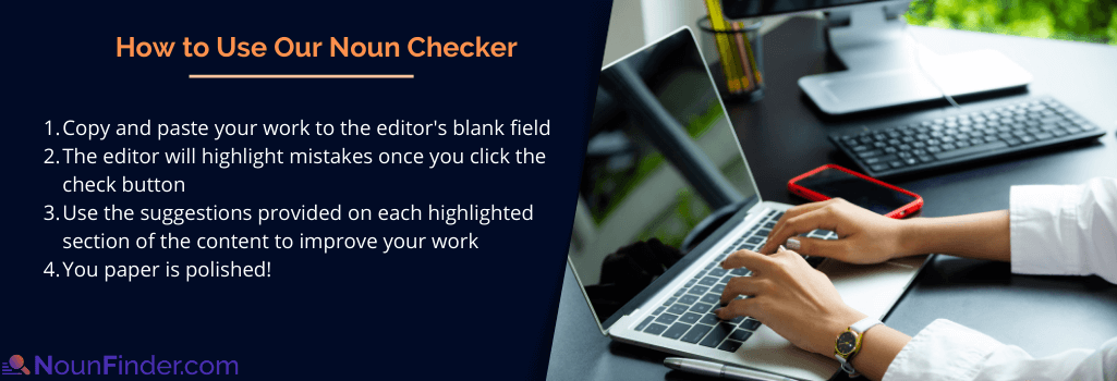 how to use noun checker