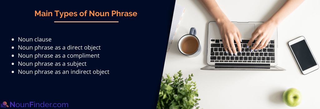 types of noun phrase to correct with noun phrase checker